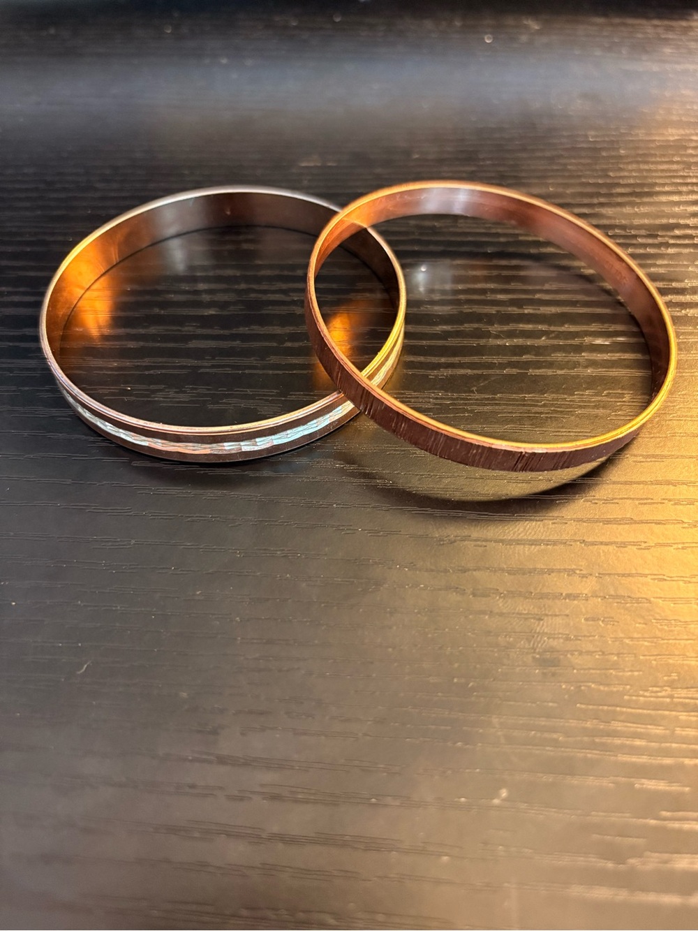 Lot of 3 Vintage Solid Copper Bangles